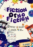 Fiction or non  fiction Kindergarten Reading Worksheet