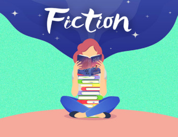 Preview of Fiction sign library or bookshelf