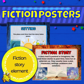 Fiction story element posters by Ezee101 | TPT