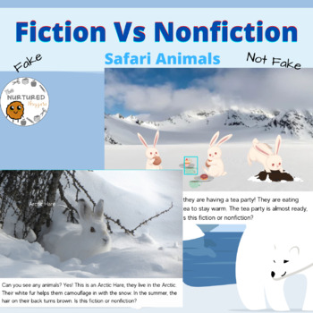 Preview of Fiction vs Non-Fiction Book (Arctic Animals)