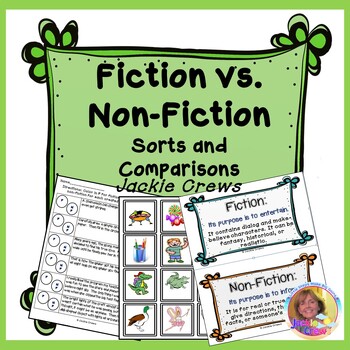 Preview of Fiction vs Non-Fiction Sorts & Comparisons Differentiated
