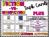 Fiction vs NonFiction Task Cards (print & digital)