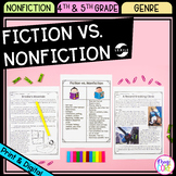 Fiction vs. Nonfiction - 4th & 5th Grade Reading Comprehension Passages Unit