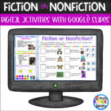 Fiction vs Nonfiction Activities Google Slides | K-1