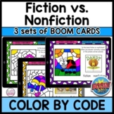 Fiction vs Nonfiction Boom Cards BUNDLE Spring Theme