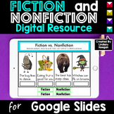 Fiction vs Nonfiction Digital Activities for Google Slides