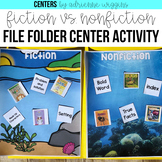 Fiction vs. Nonfiction File Folder Center