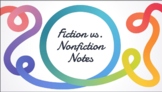 Fiction vs. Nonfiction Guided Notes