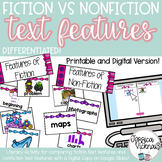 Fiction vs. Nonfiction Text Features Sort with Digital Activity 