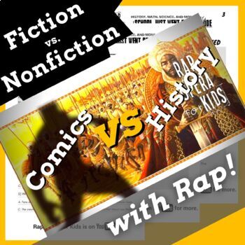 Preview of Fiction vs Nonfiction Worksheets for 5th and 6th Grade