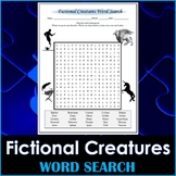 Fictional Creatures Word Search Puzzle