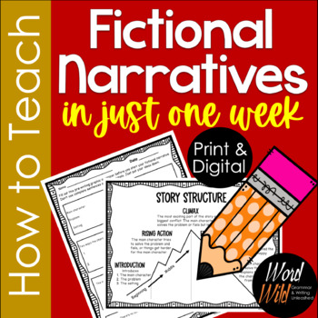 Preview of Fiction Writing Story Writing Fictional Narrative Story Structure Story Arc