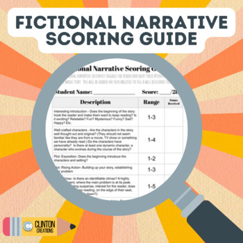 Preview of Fictional Narrative Scoring Guide