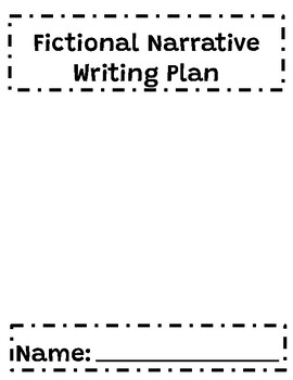 Preview of Fictional Narrative Writing Plan