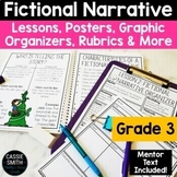 Fictional Narrative Writing Unit 3rd Grade Graphic Organizer Anchor Charts