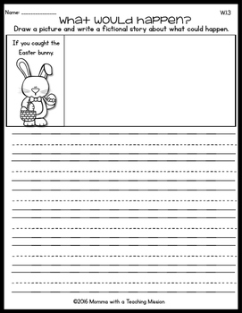 Fictional Writing Printables Spring Theme by Momma with a Teaching Mission