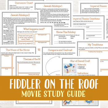 Preview of Fiddler on the Roof Movie Study