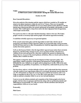 2 Cuban Missile Crisis Notes 3, PDF, Fidel Castro