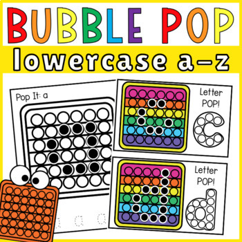 Fidget Bubble Pop BUNDLE Letters and Numbers Formation by Preschool Packets