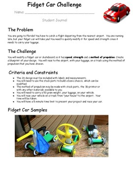 Preview of Fidget Car Challenge (3D Printing Project)
