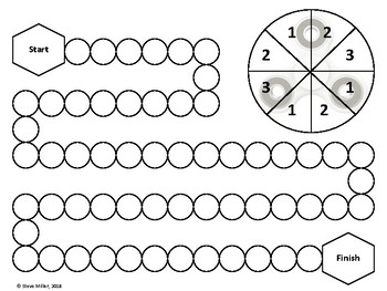 Fidget Spinner Board Game - Black & White by Steve Miller - MS Math and ...