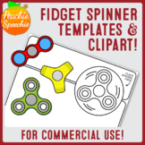 Fidget Spinner Boarders/Templates and Clip Art by Peachie 