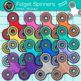 Fidget Spinner Clipart: 17 Rainbow Stress Reliever Toy Cli