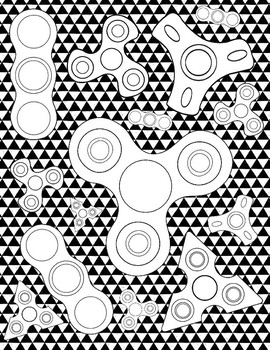 Download Fidget Spinner Coloring Pages by Art is Basic | Teachers Pay Teachers