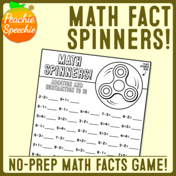 Preview of Fidget Spinner Math! Addition, Subtraction and Multiplication Games!