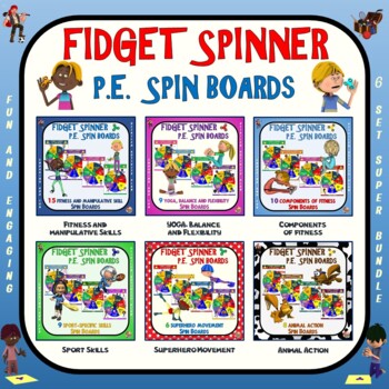 Preview of Fidget Spinner PE Spin Boards- 6 Set Super Bundle