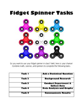 Preview of Fidget Spinner Tasks