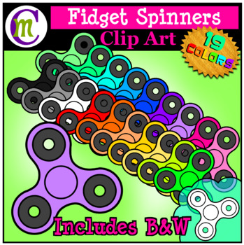 Preview of Fidget Spinners Clip Art CM
