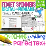 Paired Text Passages - Fidget Spinners - Opinion Writing -