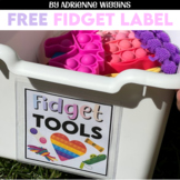 Fidget Tool Label Freebie
