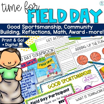Preview of Field Day Activities Word Search Coloring Reading Passages Writing Math