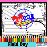 Field Day Activity Poster : Writing and Coloring 