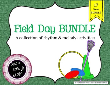 Preview of Field Day BUNDLE ~ 17 activities & games for rhythm and melody