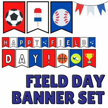 Field Day Bunting Flag Banner Set by AuriemmaAir | TPT