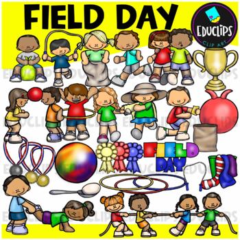 Preview of Field Day Clip Art Set {Educlips Clipart}