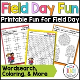 Field Day Coloring Field Day Word Search Field Day Activit