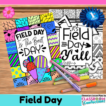 Preview of Field Day Coloring Pages : Coloring Sheets Field Day Activity