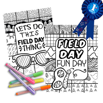 Field Day Coloring Pages : Coloring Sheets Field Day Activity | TPT