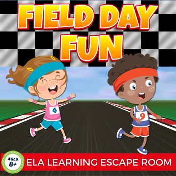 Preview of Field Day Fun Digital Escape Room Language Arts Upper Elementary