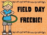 Field Day Fun FREEBIE Coloring and Writing Sheets