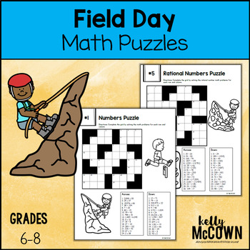 Preview of Field Day Math Activities Middle School