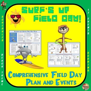 Preview of "Surf's Up" Field Day- A Comprehensive Elementary School Field Day Plan