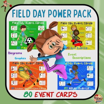 Preview of Field Day Power Pack- 80 Event Card Bundle