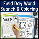 Field Day Word Search Activity and Field Day Coloring | Fi