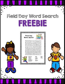 Preview of Field Day Word Search FREEBIE
