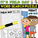 Field Day Word Search Puzzle End of the Year Field Day Wor